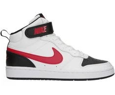 Nike Avalynė Paaugliams Court Borough Mid 2 Juodas Baltas Raudona CD7782 110