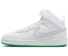 Nike Avalynė Paaugliams Court Borough Mid 2 Baltas Pilkas Žalias CD7782 115