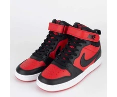 Nike Avalynė Paaugliams Court Borough Mid 2 Juodas Raudona CD7782 602