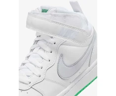 Nike Avalynė Paaugliams Court Borough Mid 2 Baltas Pilkas Žalias CD7782 115
