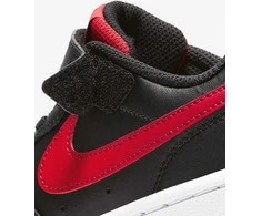 Nike Avalynė Vaikams Court Borough Low2 Juodas Raudona BQ5451 007