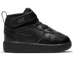 Nike Avalynė Vaikams Court Borough Mid 2 Juodas