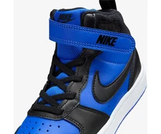 Nike Avalynė Vaikams Court Borough Mid 2 Juodas Mėlyna CD7783 404