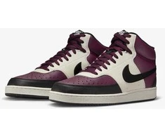 Nike Avalynė Vyrams Court Vision Mid Nn Baltas Bordo DN3577 600