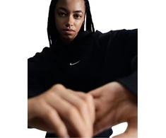 Nike Džemperis Moterims W Nsw Phnx Flc Oos Po Hoodie Juodas DQ5858 010