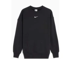 Nike Džemperis Moterims W Nsw Phnx Fleece Os Crew Juodas DQ5733 010