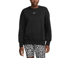 Nike Džemperis Moterims W Nsw Phnx Fleece Os Crew Juodas DQ5733 010