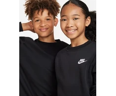 Nike Džemperis Paaugliams K Nsw Club Crew Ls Lbr Fl Juodas FD3006 014