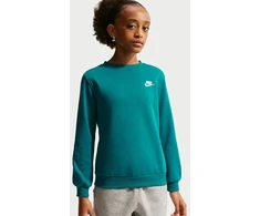 Nike Džemperis Paaugliams K Nsw Club Crew Ls Lbr Fl Turquoise FD3006 372