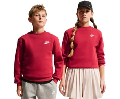 Nike Džemperis Paaugliams K Nsw Club Crew Ls Lbr Fl Raudona FD3006 608