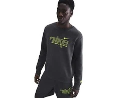 Nike Džemperis Vyrams M Nk Club Bb Crew Fl Pilkas IH4246 060