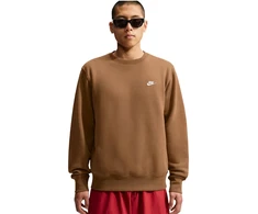 Nike Džemperis Vyrams M Nk Club Bb Crew Fl Brown FN3886 270