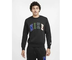 Nike Džemperis Vyrams M Nk Club Bb Crew Letters Juodas FZ0879 010