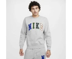 Nike Džemperis Vyrams M Nk Club Bb Crew Letters Pilkas FZ0879 063
