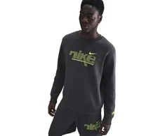 Nike Džemperis Vyrams M Nk Club Bb Crew Fl Pilkas IH4246 060