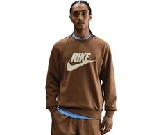 Nike Džemperis Vyrams M Nk Club Bb Gfx Crew Fl Brown FN3890 235