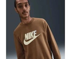 Nike Džemperis Vyrams M Nk Club Bb Gfx Crew Fl Brown FN3890 235