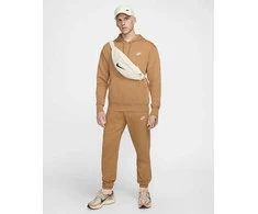 Nike Džemperis Vyrams Nsw Club Hoodie Po Bb Fleece Brown BV2654 224