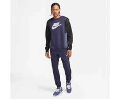 Nike Džemperis Vyrams Nsw Hybrid Flc Crew Mėlyna DJ5075 451