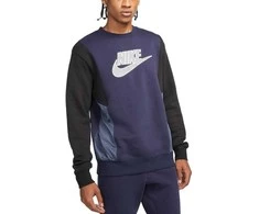 Nike Džemperis Vyrams Nsw Hybrid Flc Crew Mėlyna DJ5075 451