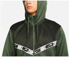 Nike Džemperis Vyrams Nsw Repeat Pk Fz Hoodie Žalias DM4672 335