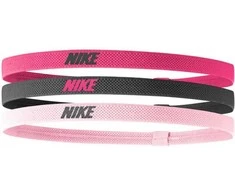Nike Galvos Juosta Elastic Headbands 2.0 3P Juodas Rožinė N1004529 658