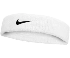 Nike Galvos Juosta Swoosh Classic Headband Baltas N1012407 101