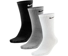 Nike Kojinės NK Everyday Cush Crew Baltas Juodas Pilkas SX7664 964