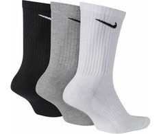 Nike Kojinės NK Everyday Cush Crew Baltas Juodas Pilkas SX7664 964