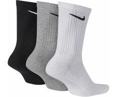 Nike Kojinės NK Everyday Cush Crew Baltas Juodas Pilkas SX7664 964