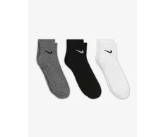 Nike Kojinės U Nk Ed Ltwt Ankle 3P 132 Baltas Juodas Pilkas SX7677 964