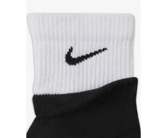 Nike Kojinės U Nk Ed Pls Csh Ank 1P Juodas Baltas DH4058 011