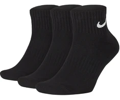 Nike Kojinės U NK Everyday Cush Ankle 3PR Juodas
