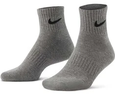 Nike Kojinės U NK Everyday Cush Ankle 3PR Juodas Baltas Pilkas