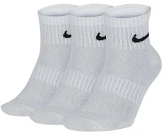 Nike Kojinės U NK Everyday Ltwt Ankle 3PR Baltas