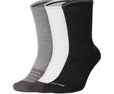 Nike Kojinės U NK Evry Max Cush Crw 3PR Baltas Pilkas Juodas SX7836 909