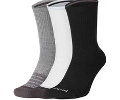 Nike Kojinės U NK Evry Max Cush Crw 3PR Baltas Pilkas Juodas SX7836 909