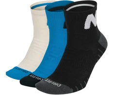 Nike Kojinės U NK Evry MX Cush Ankle 3PR Juodas Mėlyna Baltas SX7940 912
