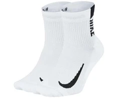 Nike Kojinės U NK Mltplier Ankle 2PR Baltas SX7556 100