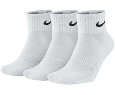 Nike Kojinės U NK V Cush Ankle-3P Value Baltas SX4926 101