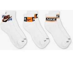 Nike Kojinės Unisex U Nk Ed Pls Ankle 3P Sport 144 Baltas HJ9378 901