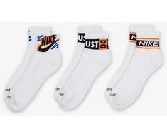 Nike Kojinės Unisex U Nk Ed Pls Ankle 3P Sport 144 Baltas HJ9378 901