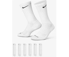 Nike Kojinės Unisex U Nk Ed Pls Csh Crw 6PrWhite SX6897 100