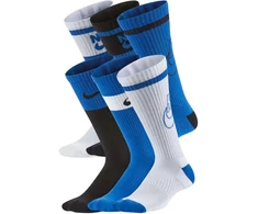Nike Kojinės Y Nk Ed Csh Crew 6P-144 Gfx2 Baltas Juodas Mėlyna CK7302 903