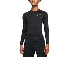 Nike Marškinėliai Vyrams M Nk Df Tight Top Ls Juodas DD1990 010