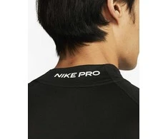 Nike Marškinėliai Vyrams M Np Df Tight Ls Mock Juodas FB7908 010