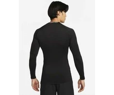 Nike Marškinėliai Vyrams M Np Df Tight Top Ls Juodas FB7919 010