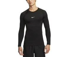 Nike Marškinėliai Vyrams M Np Df Tight Top Ls Juodas FB7919 010