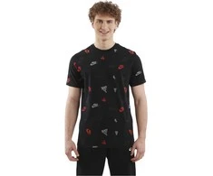 Nike Marškinėliai Vyrams M Nsw Tee 12Mo Aop Juodas HJ0561 010