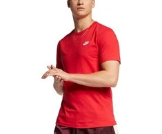 Nike Marškinėliai Vyrams Nsw Club Tee Raudona